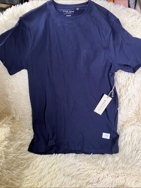 Five Four Men's Navy Short-Sleeve Pocket Tee